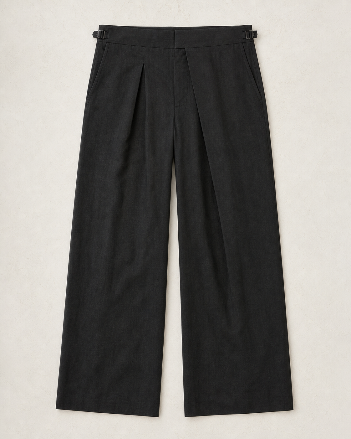 Canal Pleat Trouser in Ink product photograph