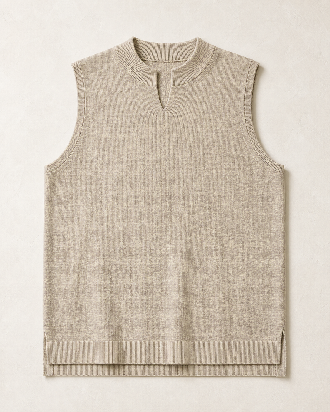 Courtyard Vest in Oat product photograph