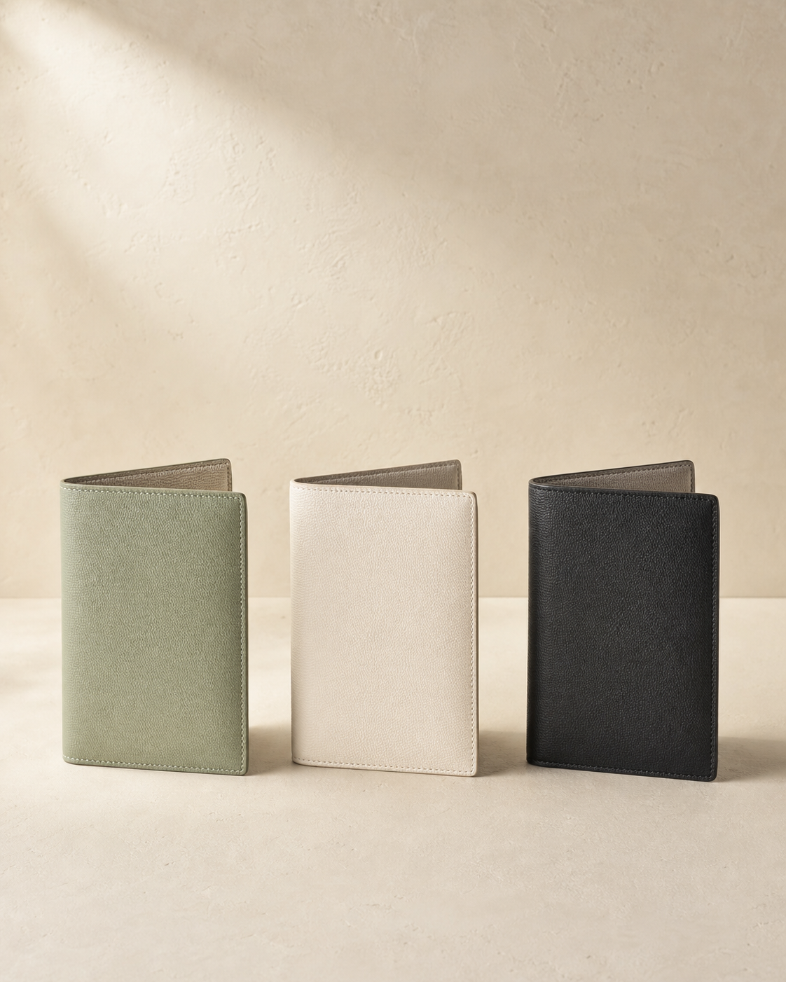 Jade Card Case shown in Celadon, White Jade, Ink