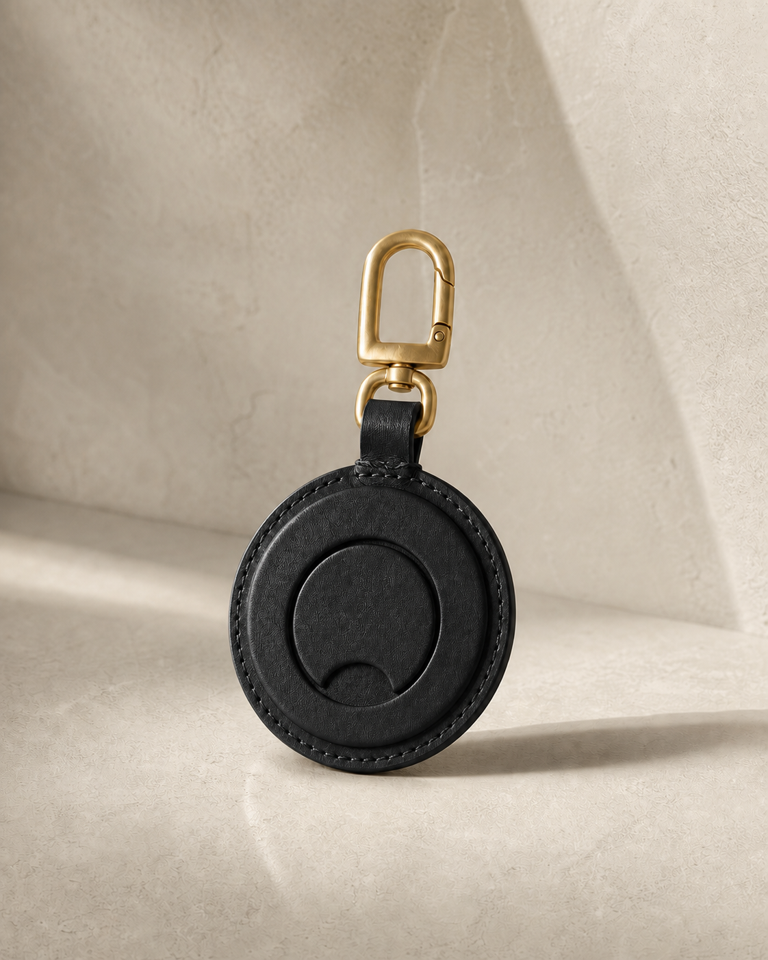 Moon Seal Bag Charm in Ink