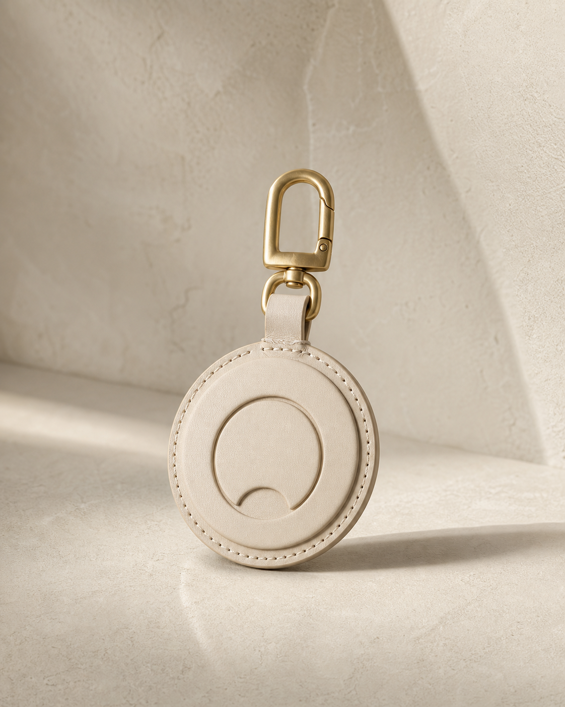 Moon Seal Bag Charm in Oat