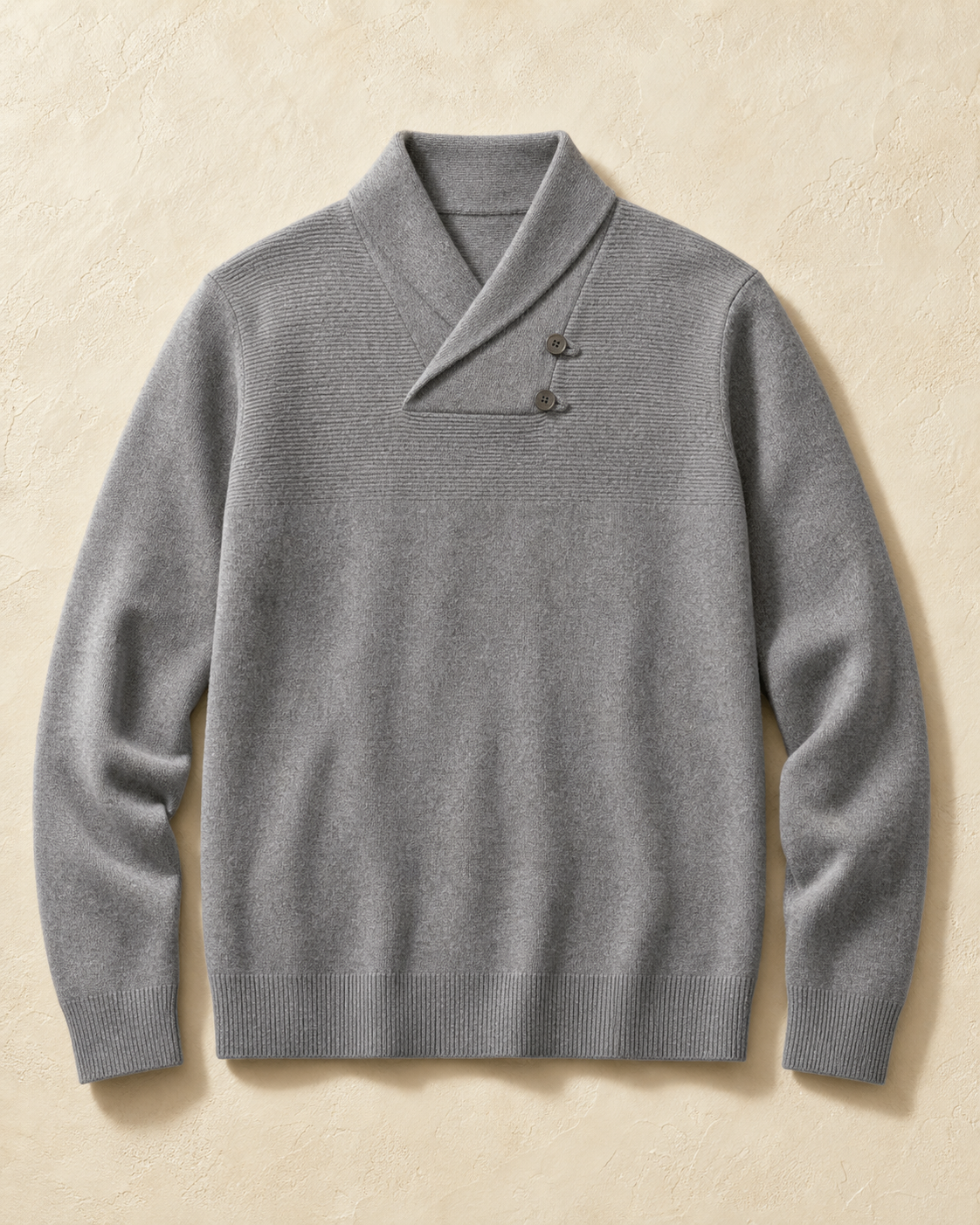 Cloud Ridge Knit in Mineral Grey, front product view