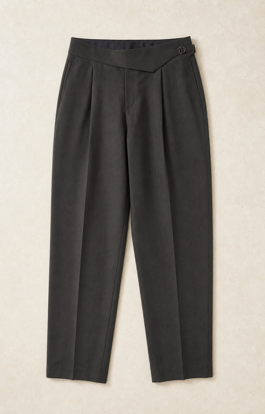 Evening Lounge Trouser in Charcoal — front product view