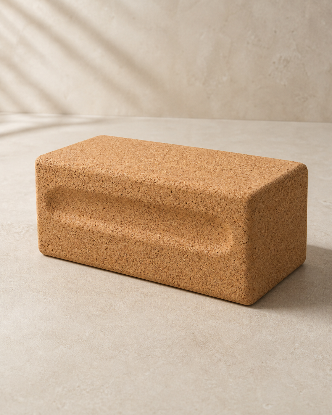 Foundation Yoga Block with shallow ergonomic side grip