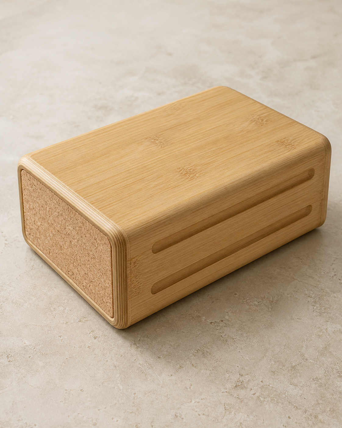 Garden Yoga Block with closed laminated bamboo construction