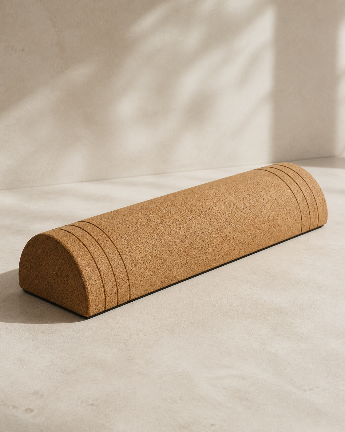 Half-Round Balance Cylinder with convex cork upper and flat rubber base