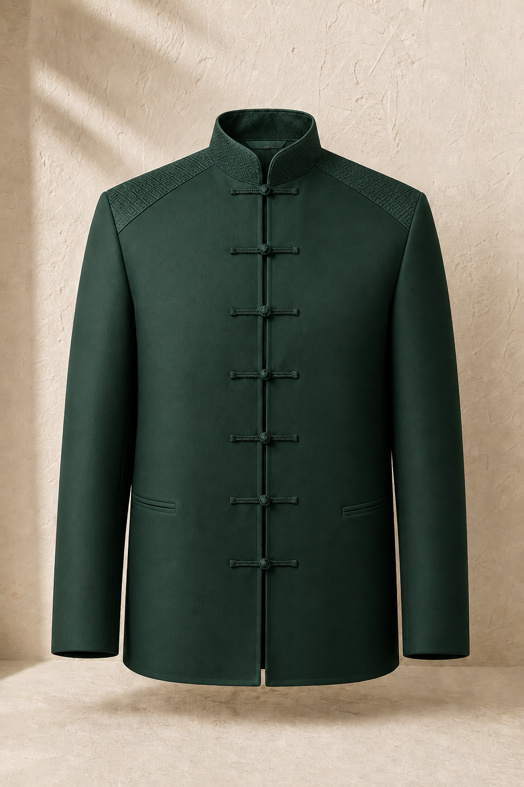 Jade Gate Pankou Jacket in Deep Pine