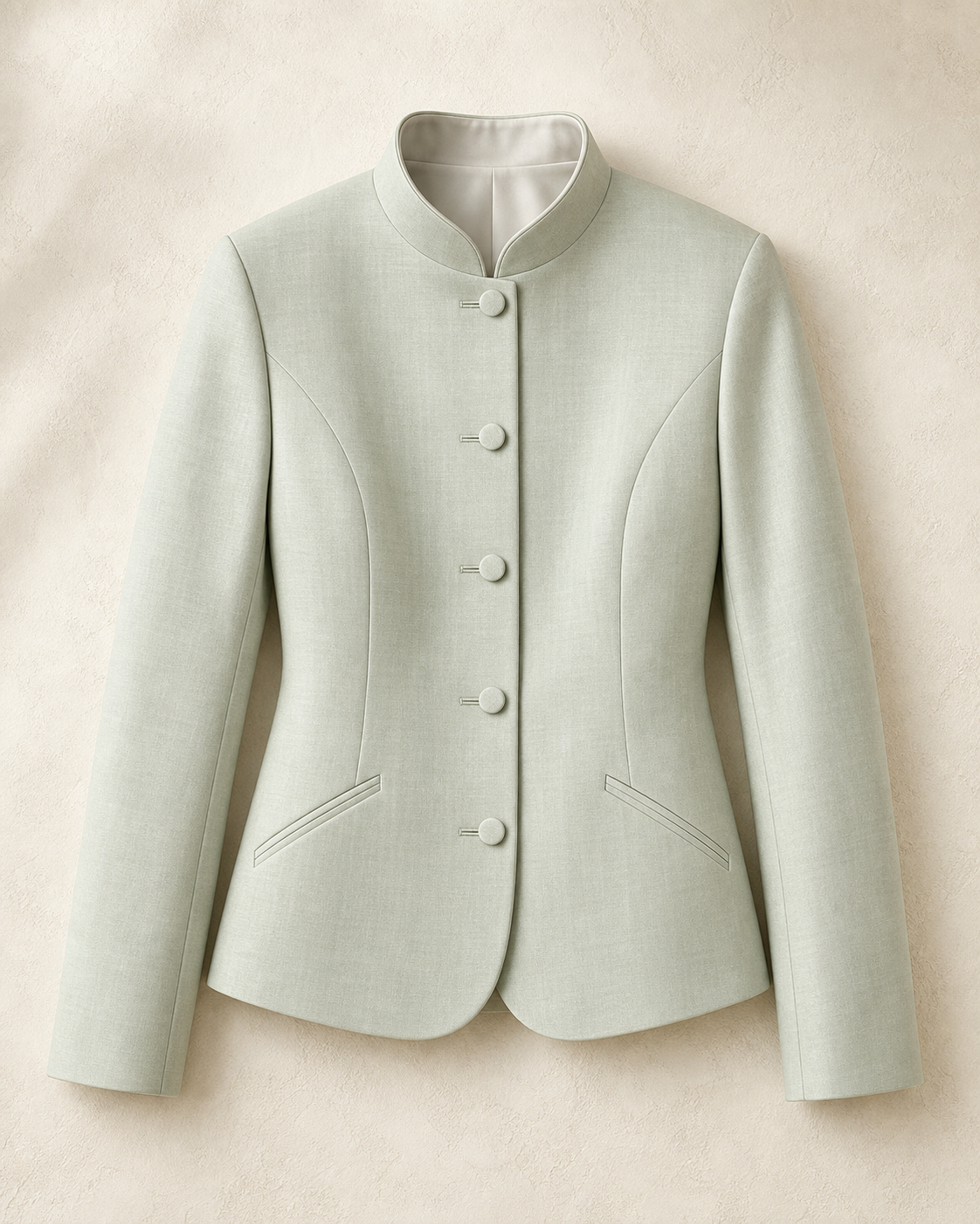 Jade Terrace Jacket in Celadon, front product view