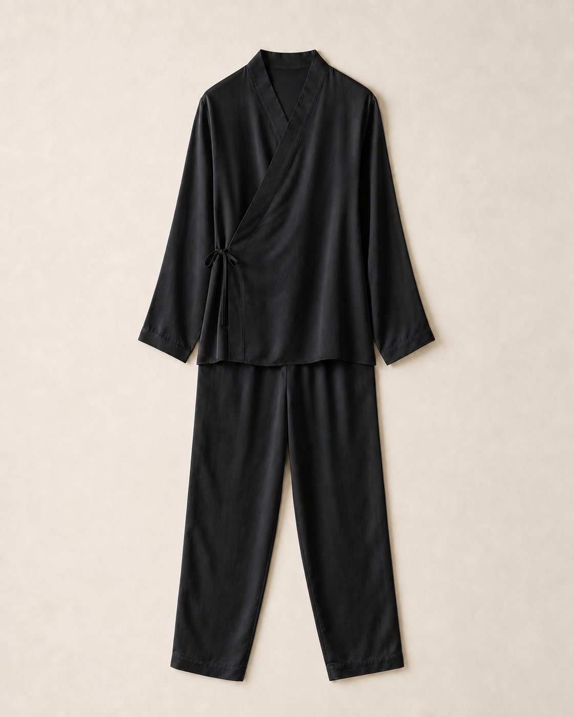 Quiet Morning Pajama Set in Ink, front product view
