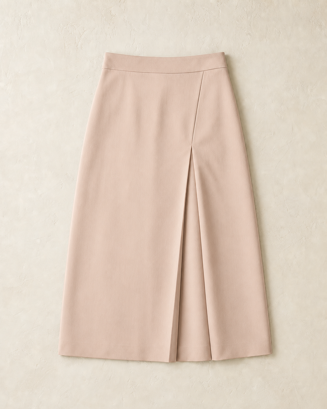 Terrace Pleat Skirt in Lotus Root, front product view